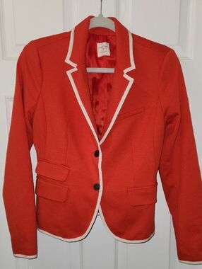 GAP Red Blazer with White Trim